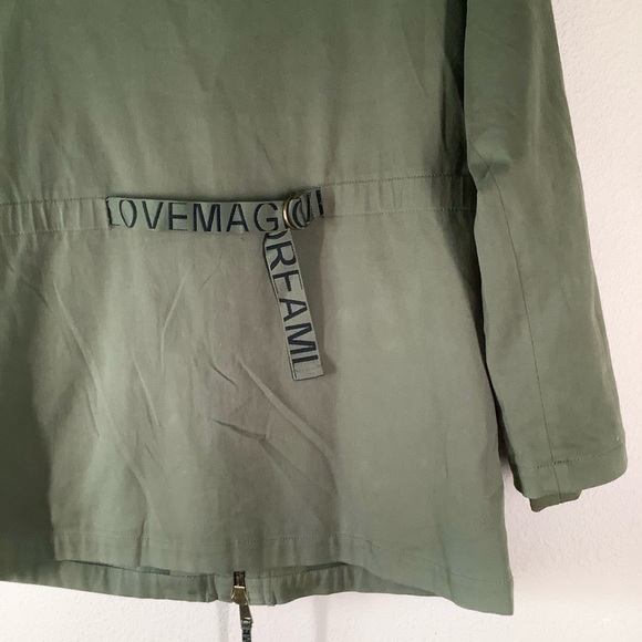 RAMY BROOK Sequin Utility Jacket Celia Grunge Streetwear Oversized Army Green S - Picture 13 of 16